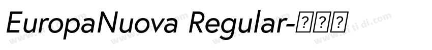 EuropaNuova Regular字体转换